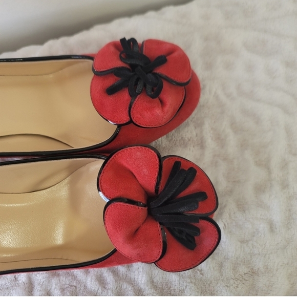 Kate Spade New York Montana heels Women's Sz 6 Suede Leather Made In ltaly - Picture 9 of 16